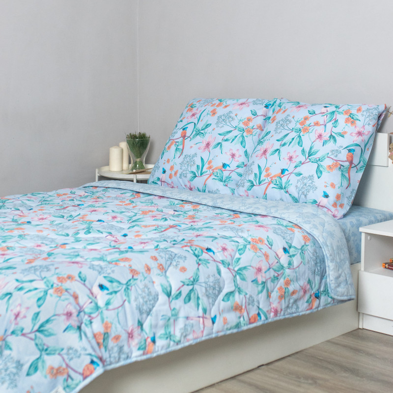 Набор летний Карфаген евро, поплин (хлопок 100 %), наволочка (70х70)